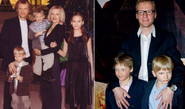 Алексей Серебряков с семьей женой и детьми фото
