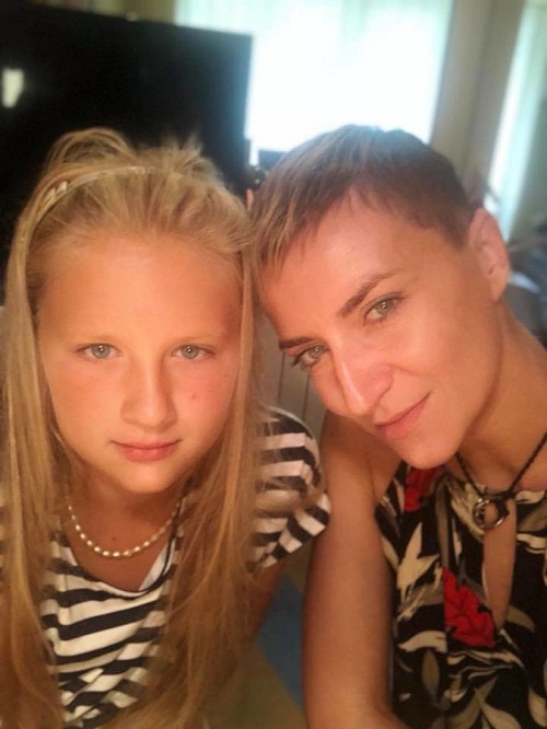 Ксения Бик с дочерью